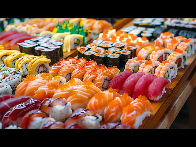 WORLD'S CHEAPEST SUSHI! Amazing Sushi Street Stall in Saigon/ BEST Street Food Collection 2024