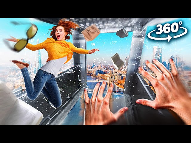 VR 360 YOU'RE IN A FALLING ELEVATOR - How to Survive and Escape