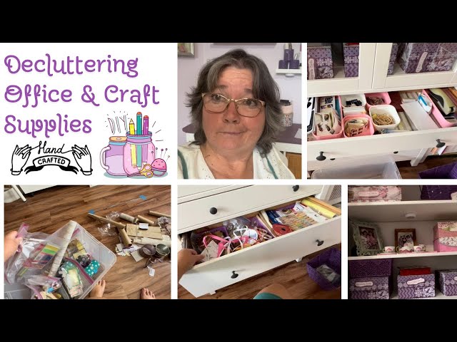 Office & Craft Supplies ✂️ | Craft Room Organization | Declutter Your Craft Room Challenge Week 3