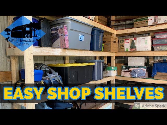 DIY Shop Shelves | EASY Weekend Project