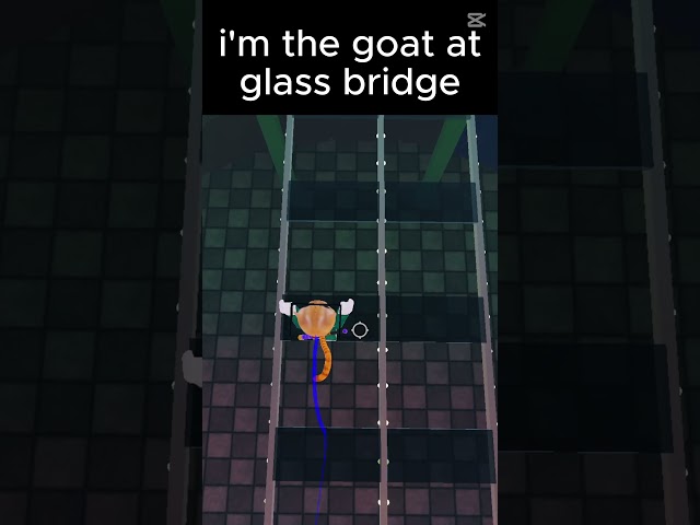 goat at glass bridge reupload #robloxsquidgamefunnymoments #roblox #catway #capcut #squidgameinroblo