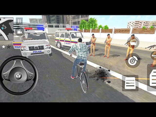 🤯Ultimate Vehicle Collection😍 In Indian theft auto simulator 🥰- Franklin fight with police 💥