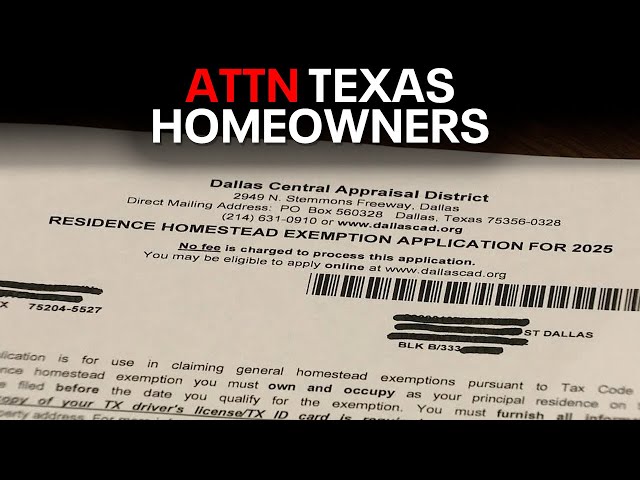 Texas homeowners must now verify homestead exemptions every 5 years — or risk losing it