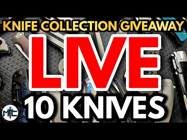 MYSTERY KNIFE COLLECTION GIVEAWAY LIVE! 10 KNIVES! LATE NIGHT WITH METAL COMPLEX