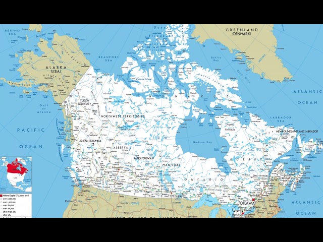 map of Canada