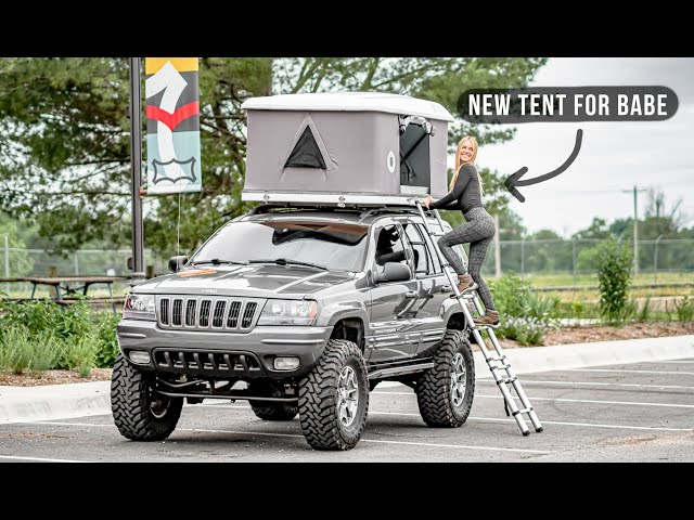 Roof Top Tent Installed | Overland WJ Build