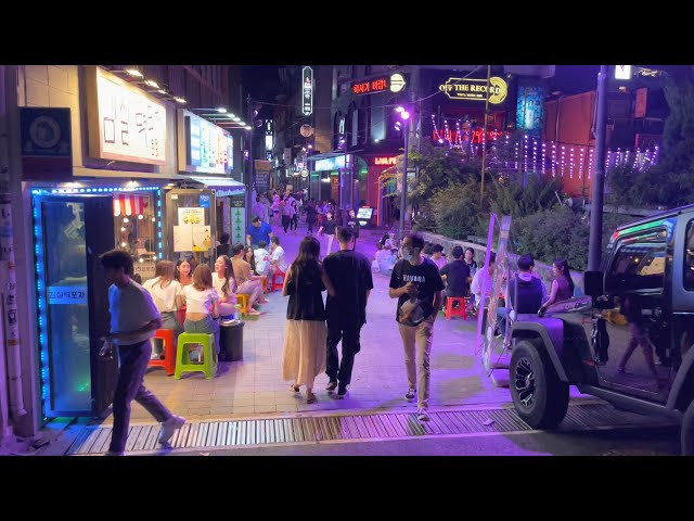 불토 이태원 카페 거리 밤 산책 🚶‍♂️Saturday night in Itaewon🍺 토요일 밤 이태원 서울 여행 Seoul Tour KOREA 4K [4K HDR]