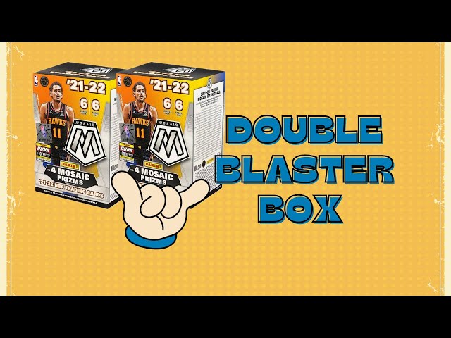 Double the Thrills: Epic Unboxing! 2x 2021-2022 Mosaic Basketball Blaster Boxes W Veteran Auto Pull!