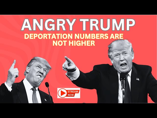 ANGRY TRUMP DEPORTATION NUMBERS ARE NOT HIGHER AS EXPECTED