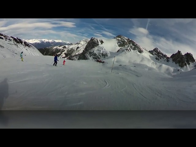 Skiing in Axamer Lizum - 360fly 4K camera - Feb. 2017