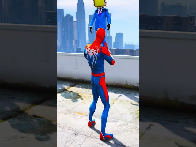 GTA 6 SPIDER-MAN KILL ALL SUPER HEROS #ndafailyergaming #shortsfeed #trending #gtav #shorts