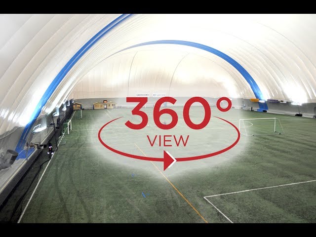 Turku, Finland, 115x70x19m covered football filed,  recorded in 360 view.