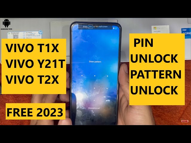 VIVO T1X Y21T T2X Hard reset PATTERN UNLOCK SUCCESSFULLY 2023