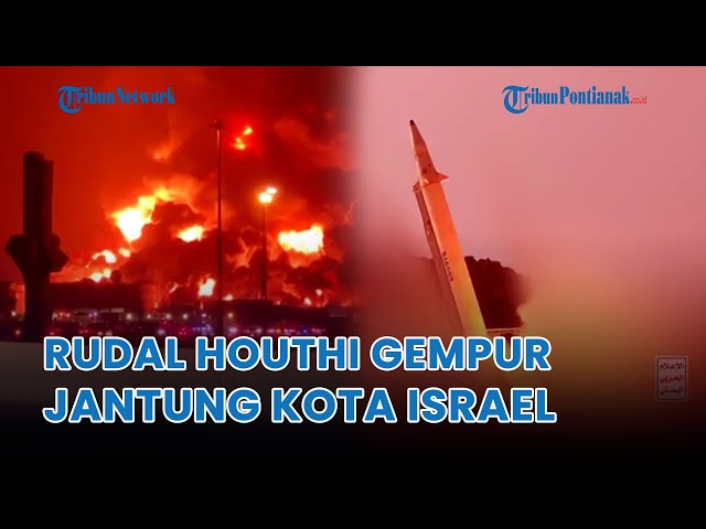 ®️🔴Rudal Houthi Yaman Gempur Jantung Kota Israel❗12 Warga Terluka Terinjak-injak saat Lari ke Bunker