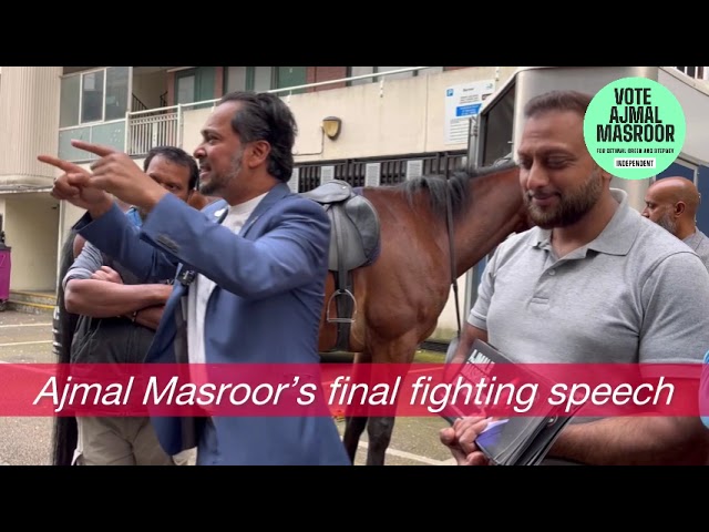 Ajmal Masroor’s final fighting speech for 2024 election