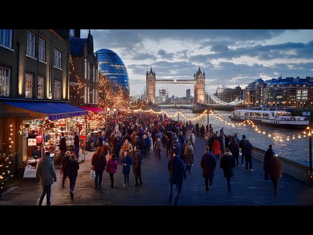 Evening Walk in London: Liverpool Street to Tower Bridge & Rush Hour Madness | 4K HDR Walking Tour