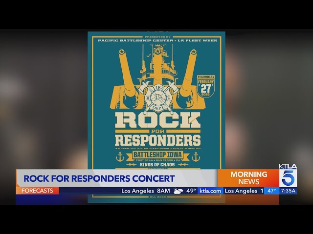 Legendary rock musicians to honor L.A. first responders with benefit concert in front of USS Iowa 