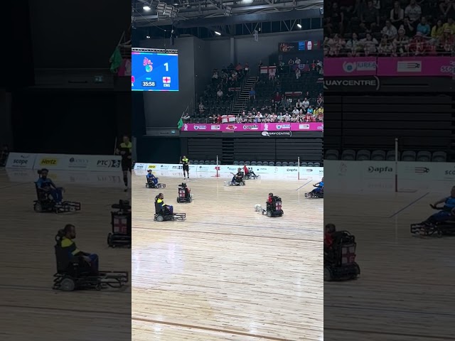 FIPFA 2023 Sydney World Cup Final: England 🏴󠁧󠁢󠁥󠁮󠁧󠁿 v France 🇫🇷 Unhappy ref again #powerchair #shorts