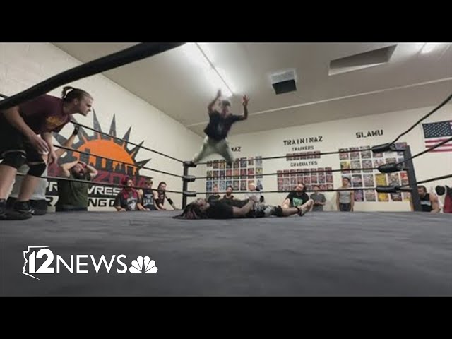 Wrestling school training people hoping to become WWE superstars