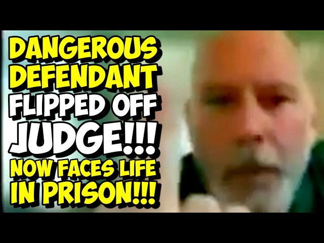 Dangerous Defendant FLIPPED OFF JUDGE And Is FACING LIFE IN PRISON!!! Pro Se FAIL