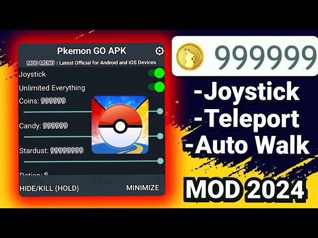 Pokemon GO MOD 2025 - Joystick, Teleport, Auto Walk Spoofer for iOS & Android