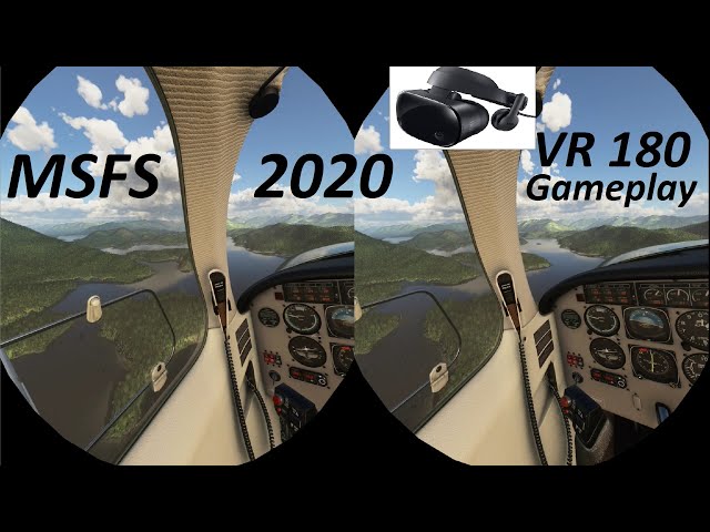 MSFS2020 in VR180 Flight over Tofino, BC, Canada