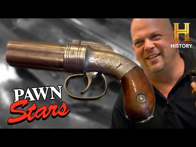 Pawn Stars: No Permit for ANTIQUE Manhattan Firearms Revolver (Season 2)