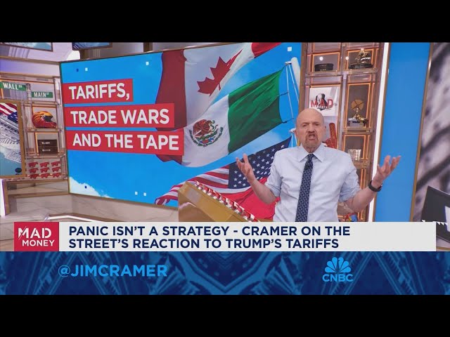 Jim Cramer looks at Wall Street's reaction to Trump's tariffs