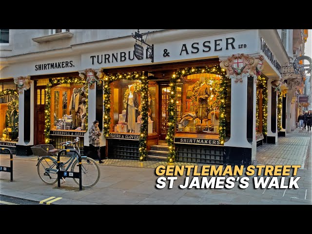 Walking along Jermyn Street, London's GENTLEMAN street 👞 located in the exclusive area of St James's