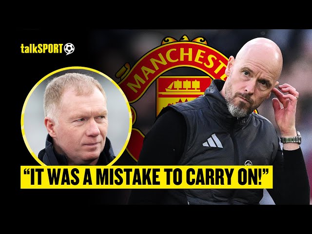 "IT'S BEEN TOUGH TO WATCH!" 😬 Paul Scholes REACTS To Man United SACKING Erik Ten Hag! 👀🔥