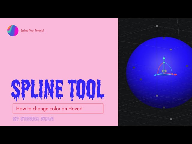 Spline 3D Design App Tutorial: Change Color on Hover