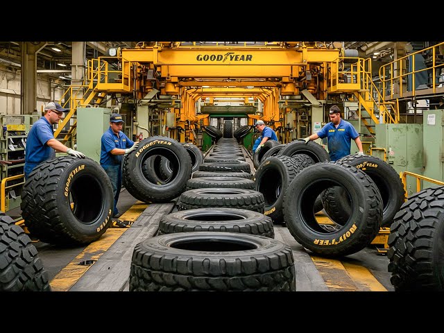 How are Goodyear Tires Made? Secrets of the Factories You've Never Seen!