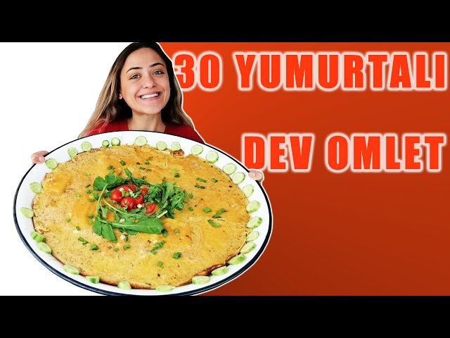 30 YUMURTADAN DEV OMLET!-30 Scrambled Eggs Challenge