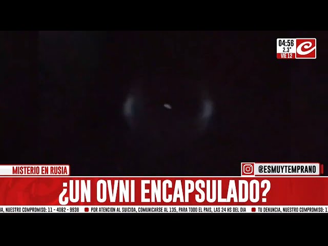 ¿Captaron OVNI encapsulado en el cielo de Rusia?