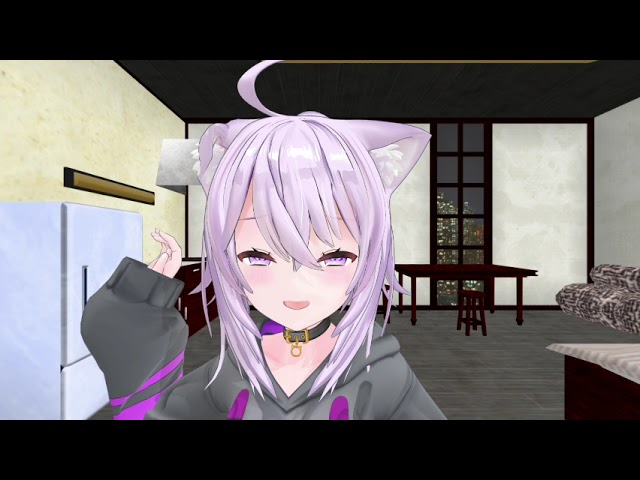 【VR180 ガチ恋距離】ヒビカセ by 猫又おかゆ【Hololive MMD】3D VR 8K