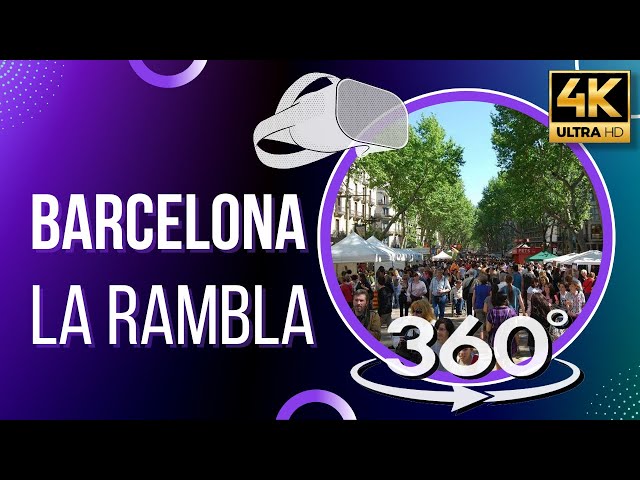 360° VR Tour - La Rambla to Maremagnum | Explore Barcelona’s Iconic Landmarks in Virtual Reality