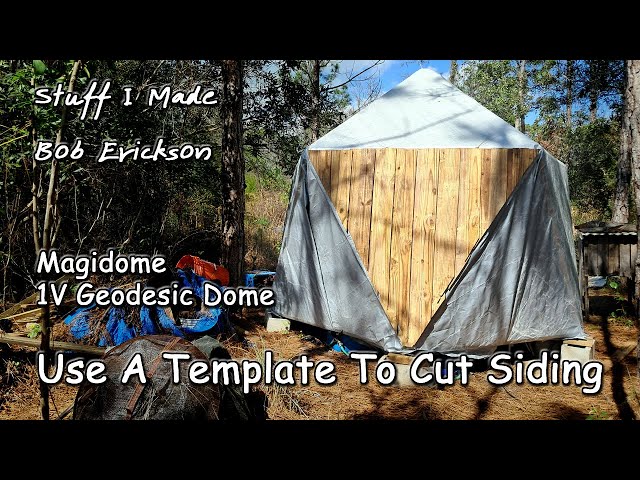 1V Magidome Geodesic Dome Siding Template.