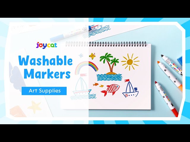 Washable Markers for Kids: 24 Vibrant Colors for Creative Fun! 🎨✨