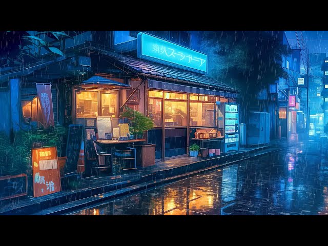 Winter Rainy Night ☔ Lofi Winter Vibes ☔ Rainy Lofi Songs To Feel The Smell Of Japanese Rain Vibes