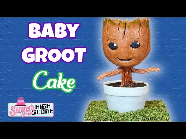 BABY GROOT CAKE