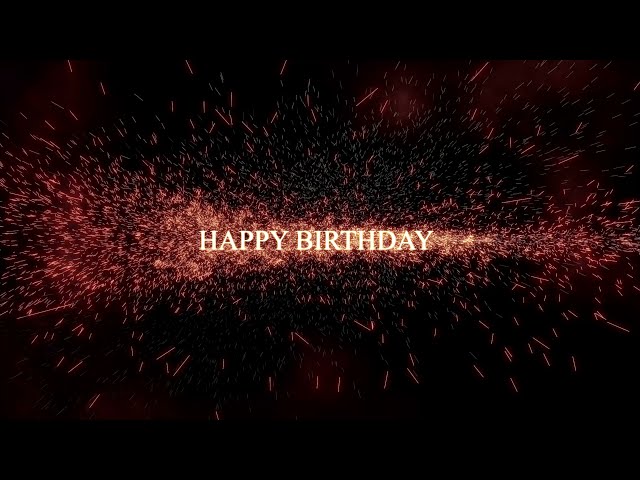 HAPPY BIRTHDAY | AE TITLE ANIMATION | 4K BIRTHDAY INTRO TEXT | BEST BIRTHDAY TITLE | HB23