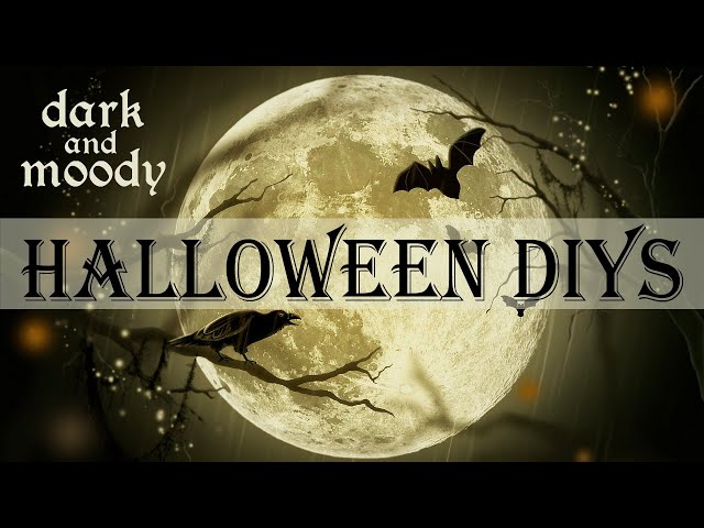 Dark and Moody Halloween Crafts | Spooky Dollar Tree DIYs