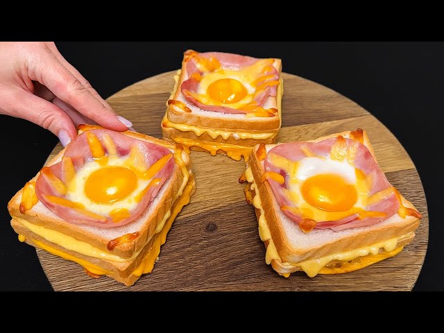 Tastier than sandwiches you haven't eaten yet! Easy breakfast in 5 minutes!