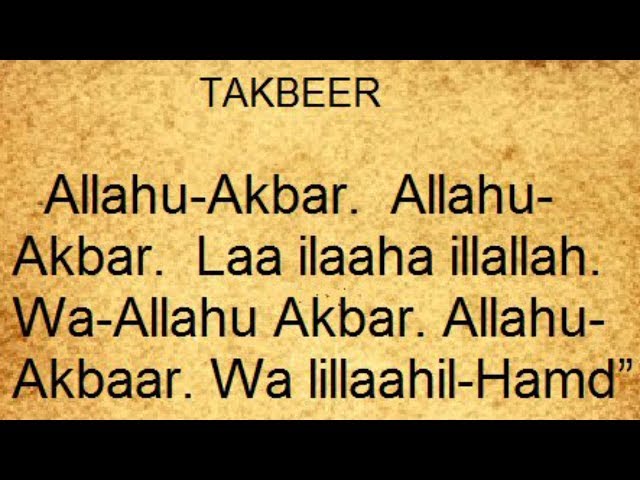 Takbeer For Eid  Allahu Akbar - Non Stop #KHAIR_ZAD