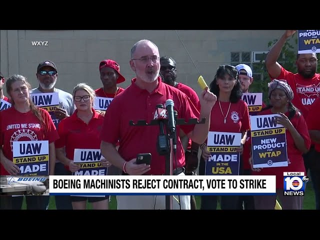 Boeing workers on strike, rejecting new contract offer