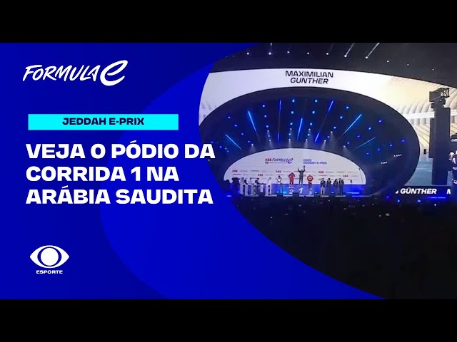 Veja o pódio da corrida 1 do E-Prix de Jeddah