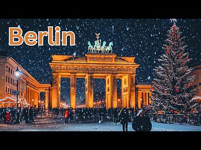 🇩🇪 Berlin: A Cold December Walk in Germany Capital City in 4K HDR | Brandenburg to Alexanderplatz