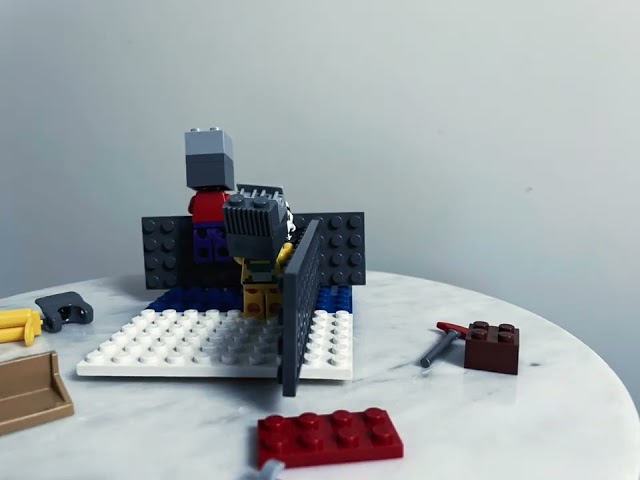 Lego man fight ends as expected