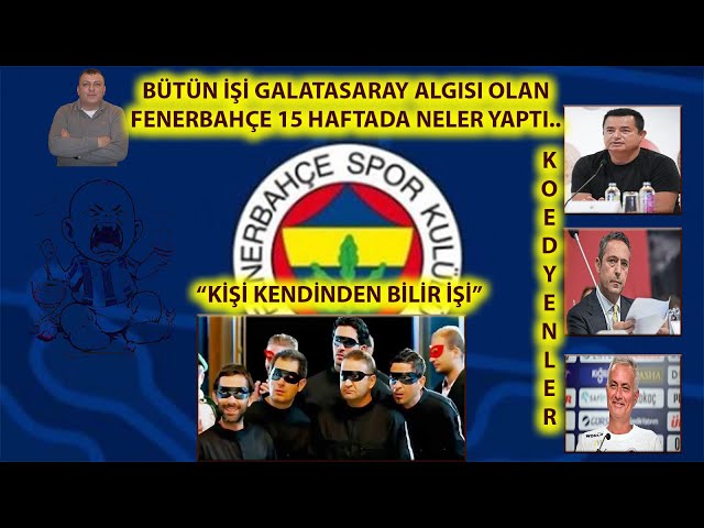 GGALATASARAY'LA UĞRAŞAN FENERBAHÇE 15 HAFTADA HAKEM SAYESİNDE NASIL KOLLANDI İZLEYELİM