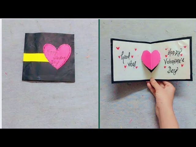 How to make most easy and beautiful valentine day special card craft ideas